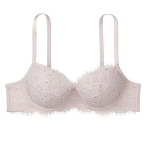 Victoria’s Secret Rhinestone Dream Angels Lightly Lined Lace Demi | 32DDD